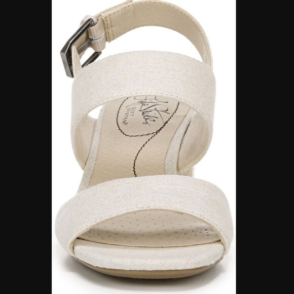LifeStride CALDWELL Ivory Heeled Summer Sandals Sz 6.5 - Picture 6 of 6